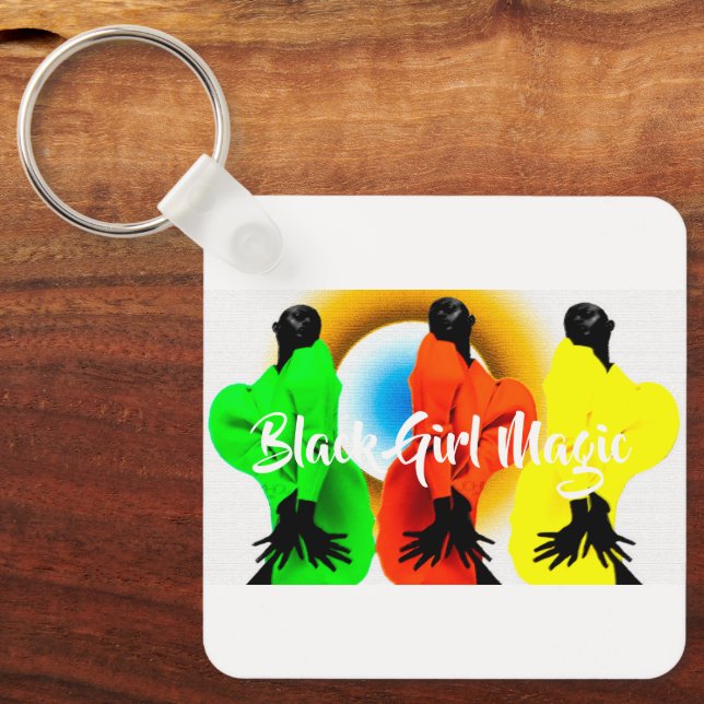 Black Girl Magic  Keychain (Front)