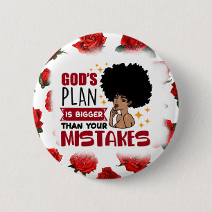 Black girl magic, melanin poppin, sista, brown ski 2 inch round button