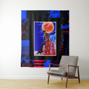 Black Girl Magic • Tapisserie d'art afrocentrique 
