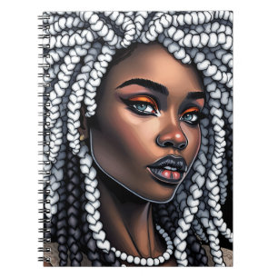 Black girl melanin sista african africa princess notebook