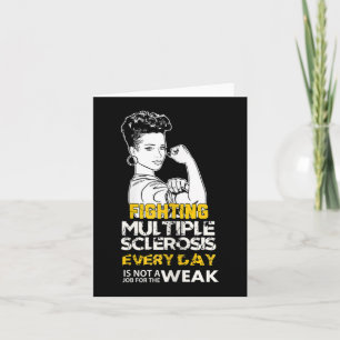 Black Girl Multiple Sclerosis Warrior Strong Woman Card