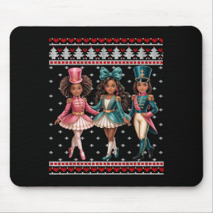 Black Girl Nutcracker Western Nutcracker Bow Ugly  Mouse Pad