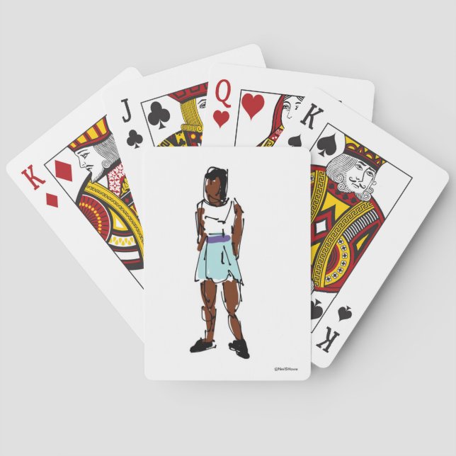 Black Girl Playing Cards (Back)