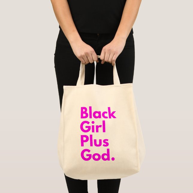 BLACK GIRL PLUS GOD TOTE BAG (Front (Product))