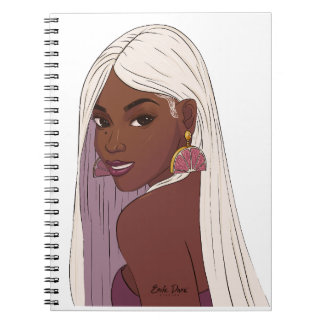 Black girl self care Spiral Photo Notebook