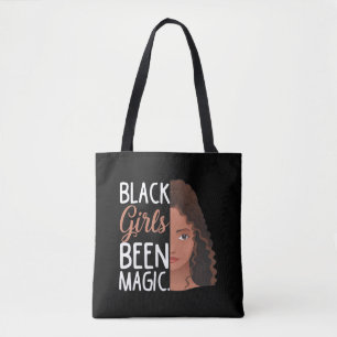Black Girls Been Magic African Girl Afro women Tote Bag
