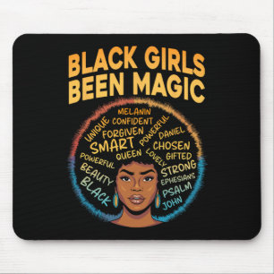 Black Girls Been Magic Black History Melanin Afric Mouse Pad