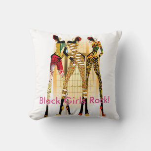 Black Girls Rock! Throw Pillow