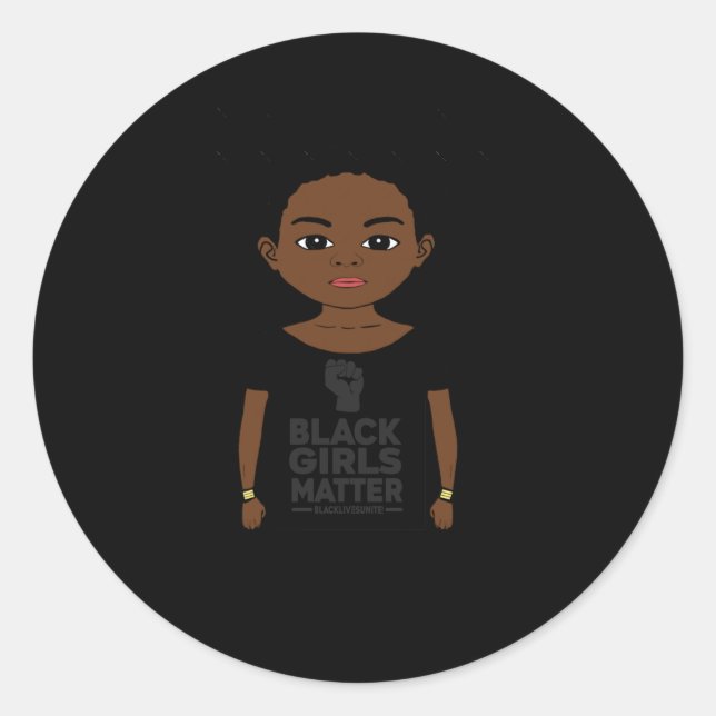 Black Girls Sticker  (Front)
