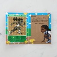 Black Girls Track Star Word Search Happy Birthday