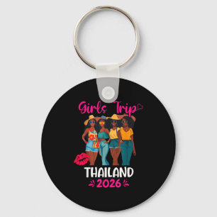 Black Girls Trip Thailand 2026 Vacation Matching Keychain