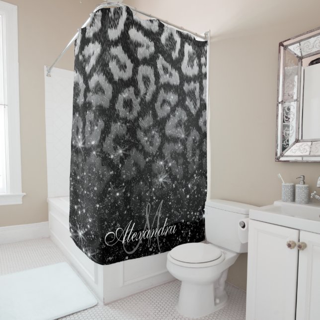 Black Glitter and Leopard Print (In Situ)