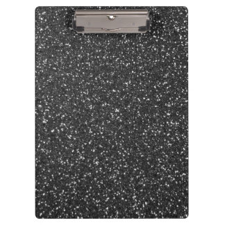 Black Glitter Clipboard