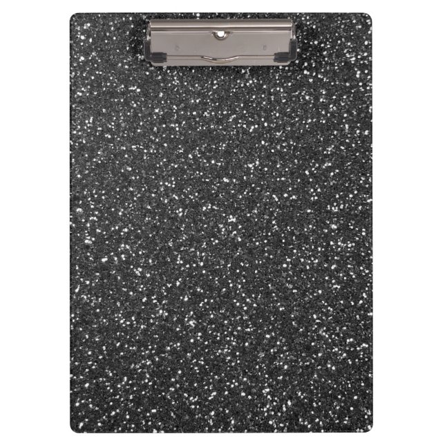 Black Glitter Clipboard (Front)