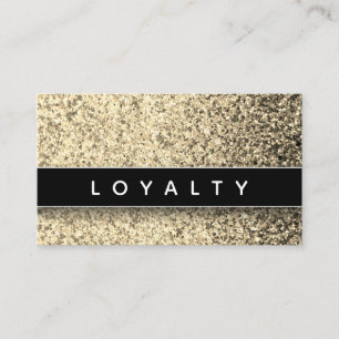 Black Glitter Gold Sparkles Ombre Modern Elegant Appointment Card