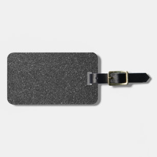 Black Glitter Luggage Tag