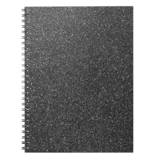 Black Glitter Notebook