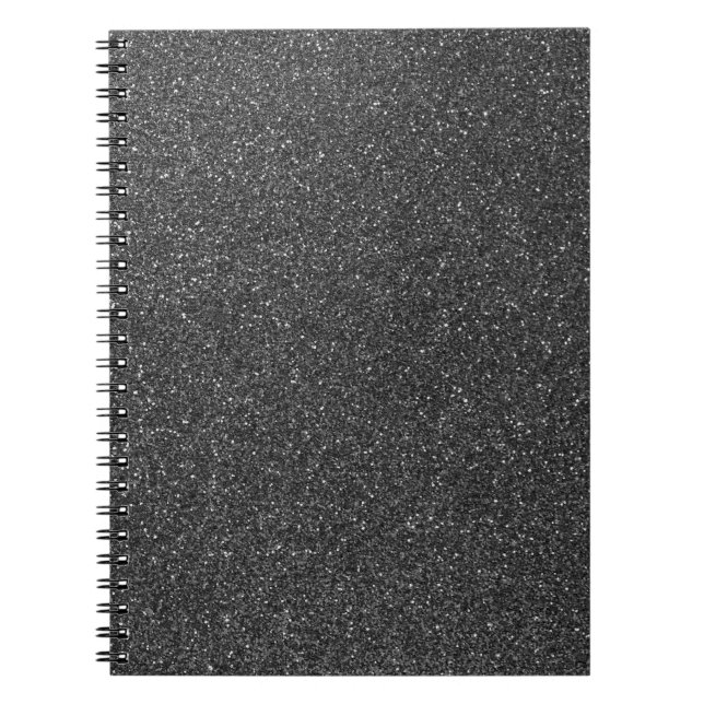 Black Glitter Notebook (Front)
