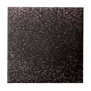 Black glitter tile