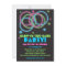 Black Glow in the Dark Rings Party Invitations