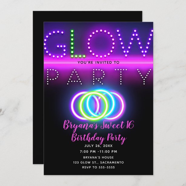 Rave Invitations | Zazzle CA