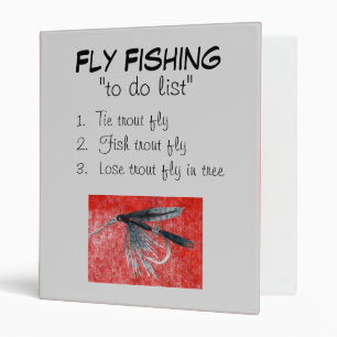 "Black Gnat-To Do List" Fly Fishing Journal Binder