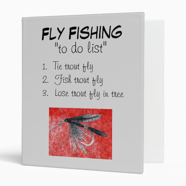 "Black Gnat-To Do List" Fly Fishing Journal Binder (Front/Inside)