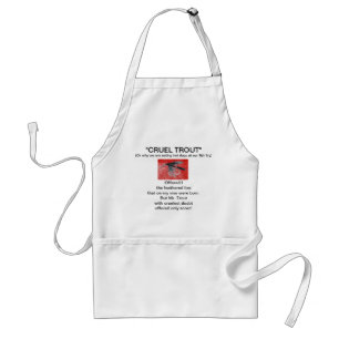 "Black Gnat Wet Fly-Cruel Trout"  Apron