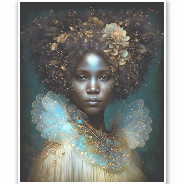 Black Goddess Fantasy Art (Front)