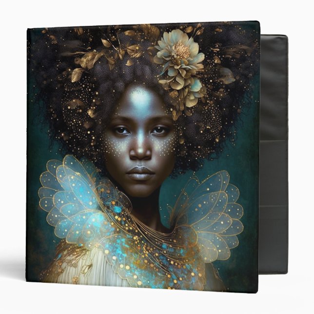 Black Goddess Fantasy Art Binder (Front/Inside)