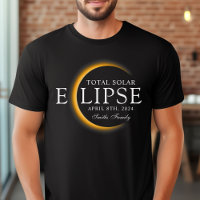 Black & Gold 2024 Texas Total Solar Eclipse Family