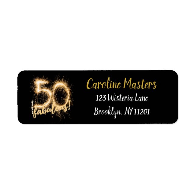 Black Gold 50 et toujours Fabulous 50th Birthday P (Devant)