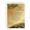 Black & Gold 50th Wedding Anniversary Invitation