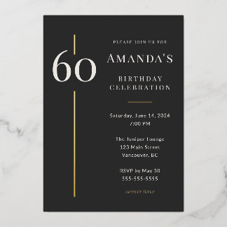 Black Gold 60th Milestone Birthday Celebration