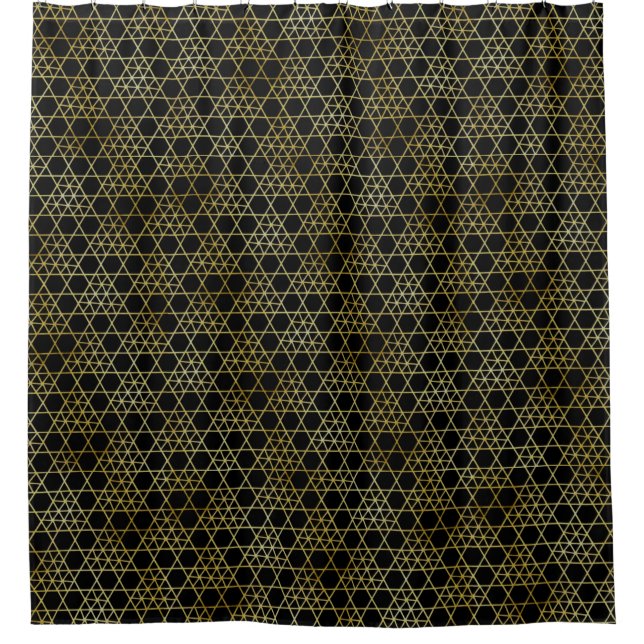 Black & Gold Abstract Geometric Pattern Luxury (Front)