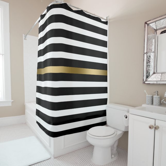 black Gold And White Stripes (In Situ)