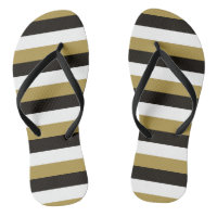Black, Gold and White Stripes