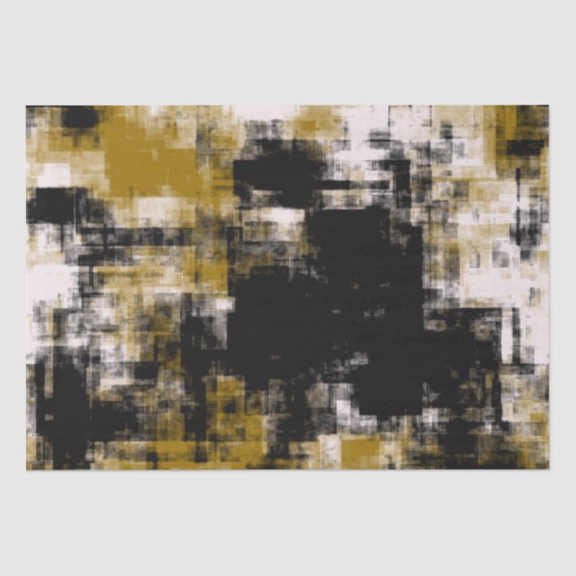 Black Gold and White   Tissue Paper (Front)
