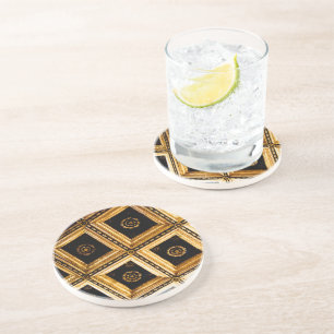 Black Gold Architecture Coaster