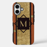 Black & Gold Art Deco Custom Monogram