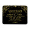 Black Gold Art Deco Scrollwork Save Date