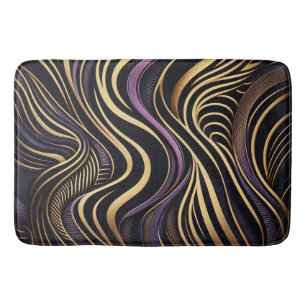 Black gold Artemis Zebra Bath Mat
