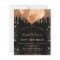 Black gold ballons budget birthday invitation
