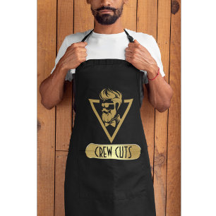Black & Gold Barber Shop  Apron