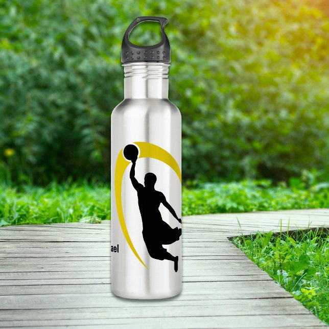 Black Gold Basketball Personalized 710 Ml Water Bottle (Creator Uploaded)