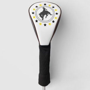 Black Gold Bucking Horse Golf Head Cover