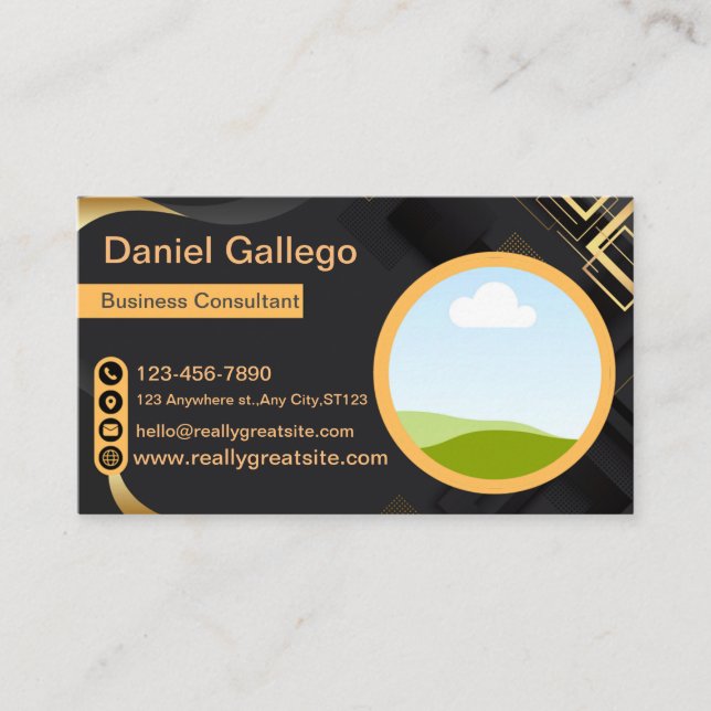 Black Gold Business Consultant ID Card (Front)