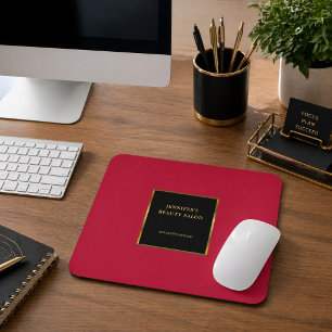 Black gold cardinal red promotional professional mouse pad