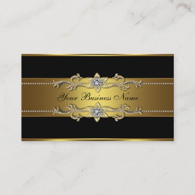Black Gold Cartes de visite (Devant)
