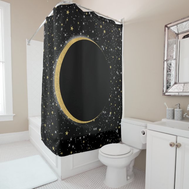 Black & Gold Celestial Moon Magic Lunar Stars (In Situ)